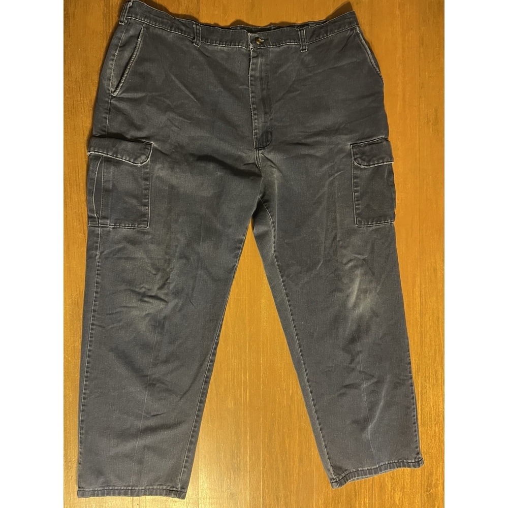 Red Kap Men 40 X‎ 34 Navy Industrial Warehouse Work Uniform Cargo Pants PC76NV2